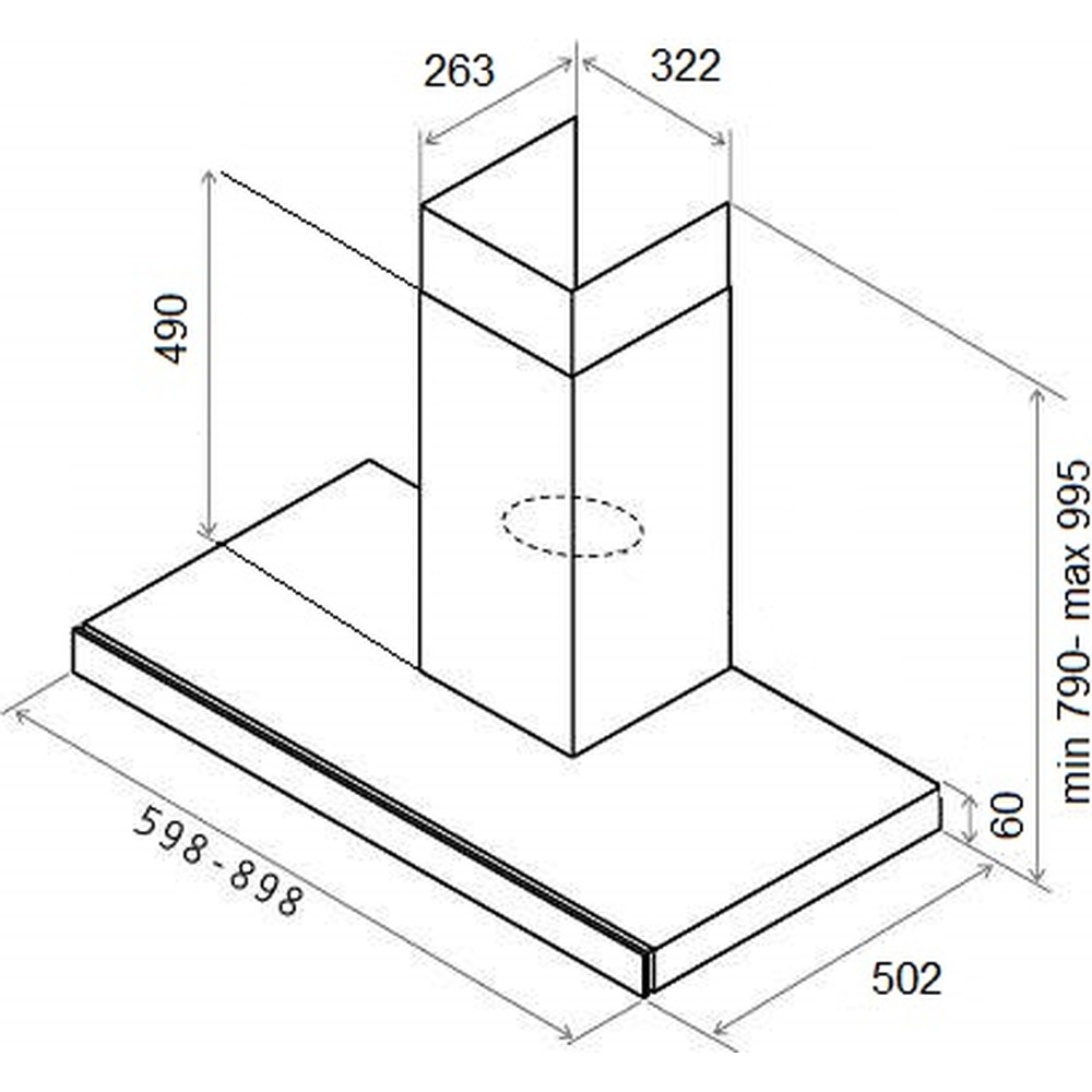 Вытяжка De Dietrich DHB4684B - изображение 5